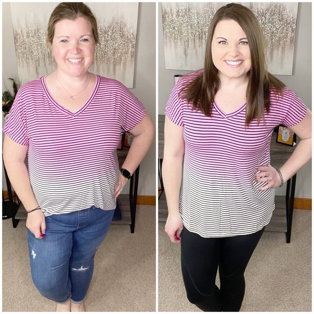 Sew In Love Pink Between The Lines Tee